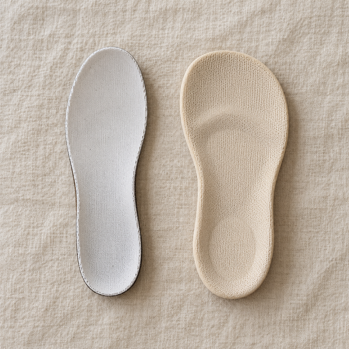 Toddler foot standing on shoe insole