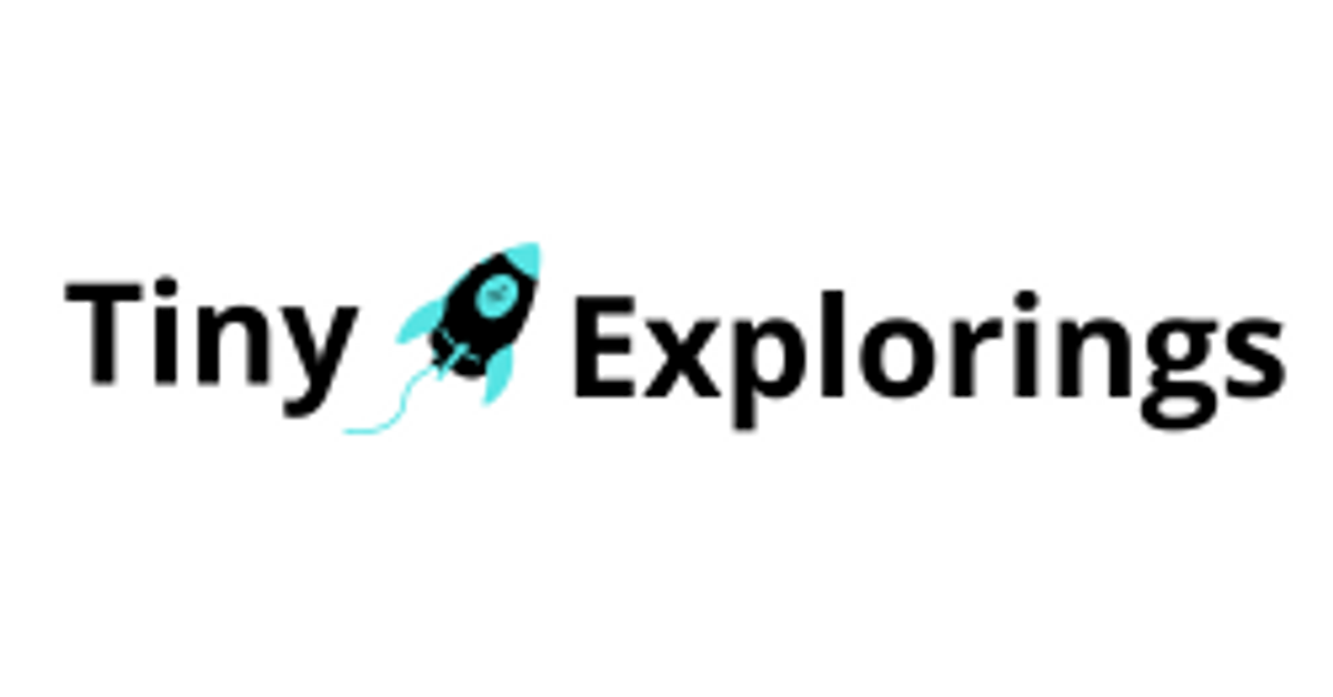 The picture tinyexplorings.com shows when its homepage is shared